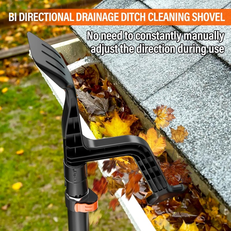 KINGLEV Gutter Cleaning Tool with Threaded, Gutter Cleaner, Mini Rake, Clean Off Gutter Guards from The Ground - Image 3